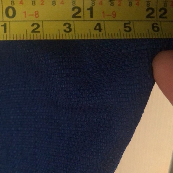 VTG  2 piece Cobalt Blue and white Pantsuit - Picture 9 of 16